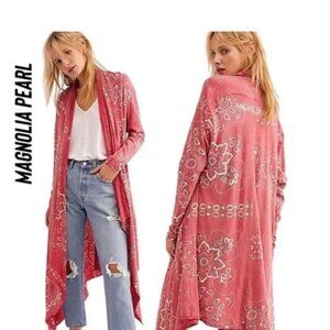 NEW MAGNOLIA PEARL STARGAZER BANDANA PRINT CARDIGAN JACKET 💗🌸💗